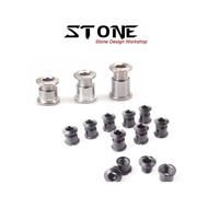 STONE CHAINRING BOLT NUT 7.6mm / 8.5mm / 10.5mm
