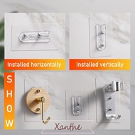 XANTHE Double Hole Screw Sticker, Wall Hanger No Punching Traceless Nail, Variable Distance Wall Scr