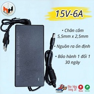 Good quality 15V6A speaker charger with indicator light, 15V6A power adapter for loudspeakers and ba