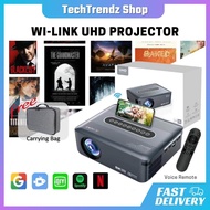 Wi-Link Portable Projector with 1080p Resolution Support 8K/4K Decoding