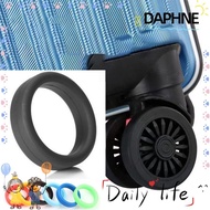 DAPHNE 2Pcs Rubber Ring, Diameter 35 mm Flexible Luggage Wheel Ring, Durable Silicone Thick Flat Stretchable Wheel Hoops Luggage Wheel