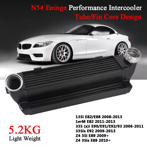 Front Mount BMW N54 Intercooler Fits for BMW 335i 335is Z4 135i N54 E92 E82 E88 E89 E90 E91 E93 Inte