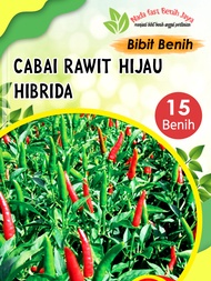 PROMO Benih cabe rawit hijau hibrida F1 15 biji - bibit cabe rawit setan beniih sayuran murah