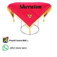 MERAH Paskibra tray base, red flag ceremony tray base