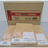 A5 Envelope Brown 80gsm 6.375"X 9" (162mmX229mm) Peal & Seal (500pcs) Envelopes for Letters