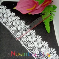 Gyper lace 6cm wide per yard