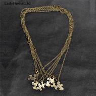 Ladyhome 5PCS/1Set Interlocking Jigsaw Puzzle Liontin Kalung Sahabat