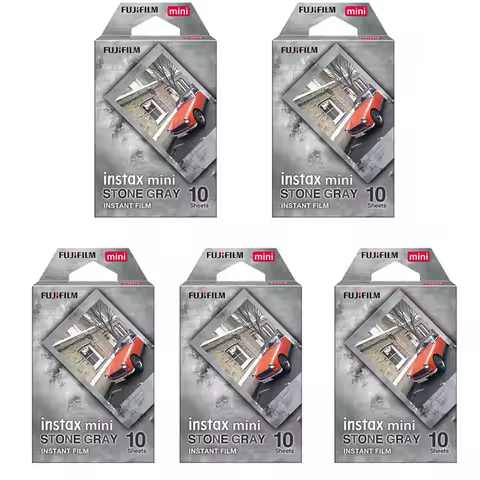 Stone Gray Design Film Fujifilm Instax Mini Instax Mini 12 Film 10-30 Sheets Mini 11 8 9 7s 25 26 70
