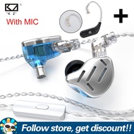 KZ ZAX Metal Earphone Add KZ AZ09 HD Module C Pin Bluetooth 5.4 Dual Channel Monitor Cable Noise Can