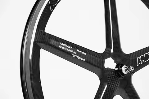 ARDENTLY NEW 700C Tubeless 5 Spokes Full Carbon Wheelset Fixed Gear BMX Racing Wheel Set High Qualit