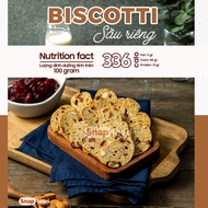 Biscotti Biscuits Diet / Healthy Weight Loss - Durian Flavor (300gram) - Snap Food