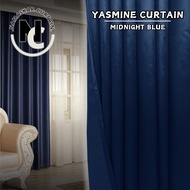 namaskar.curtain - Y9 Yasmine Hook/Eyelet Blackout Curtain (170cm-400cm)