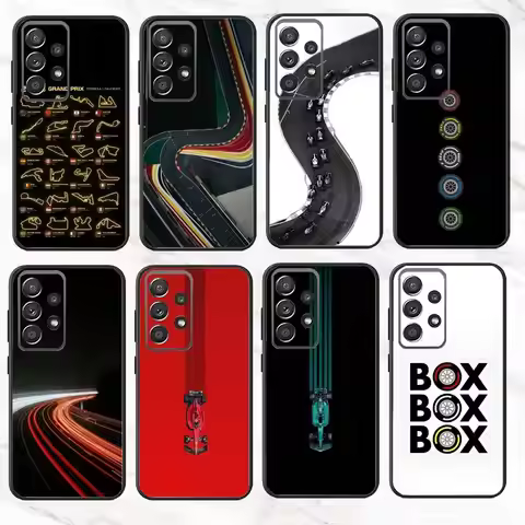 M-Minimalist F-F1 Circuit Phone Case For Samsung S25,S24,S21,S22,S23,S30,Ultra,S20,Plus,Fe,Note,10,9