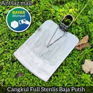 Cangkul Bahan Stainless Asli Anti Karat - Cangkul Pacul Baja Stainless Anti Lengket - Cangkul Pacul Sawah Tahan Karat Awet Super Tajam