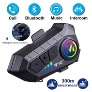 Y10 2X Bluetooth Motorcycle Helmet Intercom 300M Wireless Intercom 1000Mah Motorcycle Intercom Water