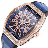 Richard Merlot fm นาฬิกาแฟรงค์ถังไวน์ผู้ชาย Mueller ยิปโซเพชรนาฬิกาคู่นาฬิกาผู้หญิง