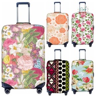 Various Flowers Floral Luggage Cover Elastic Travel Suitcase Protector Cover Washable Baggage Cover 
