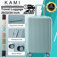 KAMI 20/22/24 Inch ABS+PC 360 Rotation Waterproof Luggage Travel Bag Suitcase Hand Carry Luggage