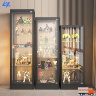 ZX  Display Cabinet Handmade Toy Display Rack With LED Light Transparent Glass Cabinet Building Bloc
