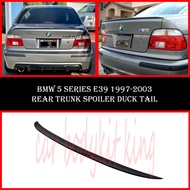 BMW 5 SERIES E39 1997-2003 REAR TRUNK SPOILER DUCK TAIL WITH PAINT ABS SKIRT LIP BODYKIT