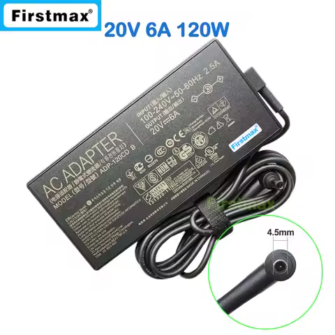 20V 6A A17-120P2A ADP-120CD B Laptop Power Supply AC Adapter Charger for MSI GF63 Thin 10UC 10UD MS-