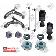 [PERODUA] AXIA, BEZZA FRONT LOWER ARM, STABILIZER LINK, STABILIZER BUSH, ABSORBER MOUNTING [COMBO]