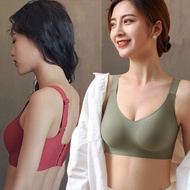 【Loveru】 M-XXXL Seamless Bra  Widen Sling Sleeping Bra Pushup Sports Bra