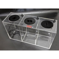 pro reef 4.8L ( 3 x 1.6L) compartment liquid acrylic aquarium dosing container