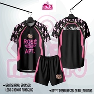 Rose Bruno Mars Edition Women's/Men's Jersey APT CUSTOM Zumba, Badminton, Tennis, Futsal, Volleyball