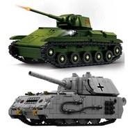 C World War 2 Ww2 Army Military Soldiers T-70 Light Tank Building Bloc Bric Model DIY Assembly Toys