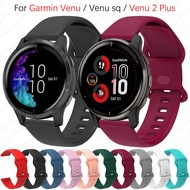 Silicone Watch Band Strap For Garmin Venu / Venu sq / Venu 2 Plus / Vivoactive 3 Replacement Wrist Bracelets