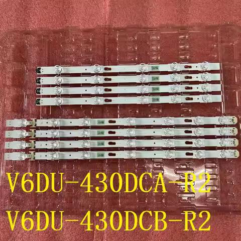 LED Backlight Strip(8)For Samsung UE43KU7000 UE43MU7000 UE43MU6100 UA43KU6000 UA43KU7000 UA43MU6100 