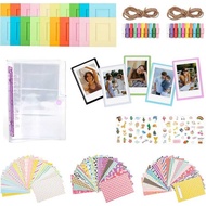 8 in 1-2x3 Accessories Kit for Instax Mini Film (54x86mm), Magnetic Photo Frame/Stickers/Hanging Fra