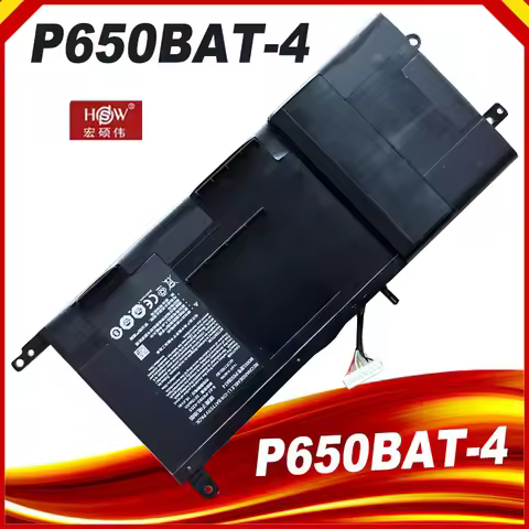 14.8V 3915mAh P650BAT-4 P6MBAT-4 6-87-P650S-4252 Laptop Battery For CLEVO P650SG P655RA P670RG P651R