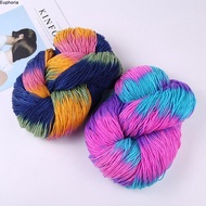 EUPHORIA Knitting Crochet Thread, Mixed Color Segment Dyed Wool Yarn, Soft Acrylic Hand-woven Sofa C