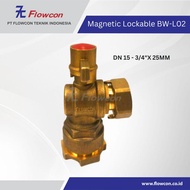 FLOWCON BRUSH ANGLE TYPE LOCKABLE BALL VALVE DN15X 3/4 X 25MM - TB. JAYA MAYA