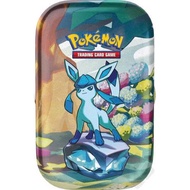 Pokemon Prismatic Evolutions Mini Tin Glaceon Card Box