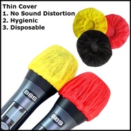HUZOZEE 10 Pairs 20PCS Microphone Covers Disposable Handheld Microphone Covers News Protection Dustproof Mic Interview Cover Windscreen Handheld Microphone Windscreen for KTV Recording Studio Karaoke
