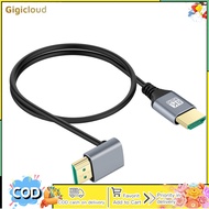 HDTV 2.1 8K Elbow HD Cable Portable TV Connection Line 8K@60Hz HDTV 90 Degree Right Angled Extension Cable Display Computer Set-Top Box TV Cable For PC Laptop