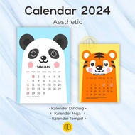 Calendar 2024 AESTHETIC Cute Animal MOTIF/Desk Calendar/Wall Calendar/Calendar 2024/Calendar 2024 | Aesthetic CALENDAR Desk CALENDAR/2024 CALENDAR/AESTHETIC WALL CALENDAR/AESTHETIC WALL CALENDAR 2024 V.2/AESTHETIC POSTER CALENDAR