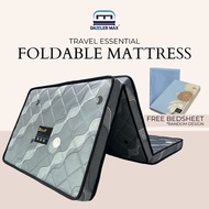 【Free Bed Sheet + Carry Bag】 Dazzler Max 3 Inch Single Three Fold High Density Mattress Tilam Lipat