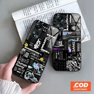 G109 Softcase Glass Case Oppo A58 4G A38 A18 5G A78 A17 A16 A77s A57 2022 A55 A54 A54 A53 A52 A96 A9