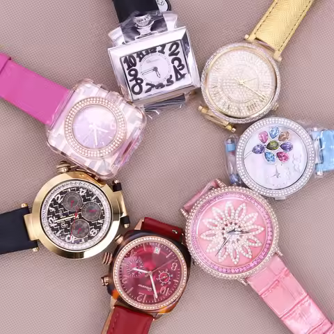 SALE!!! Discount Davena Crystal Old Types Lady Women's Watch Japan Mov't Fashion Hours Bracelet Leat