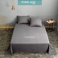 Hotel Plain Grey Bedsheet / Flatsheet