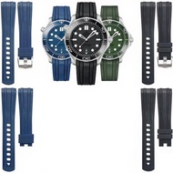 Tali Jam Tangan 22 MM Strap Rubber Omega Seamaster Speedmaster 8044.22