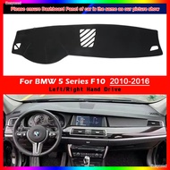 For BMW 5 Series F10 2010 2011-2016 520i 525i 530i 535i Suede Dashmat Dash Mat Cover Dashboard Pad S