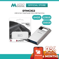 Kingston DataTraveler Micro DTMC3G2 Mini Pendrive | USB 3.2 Metal Flash Drive Thumbdrive 64GB 128GB 