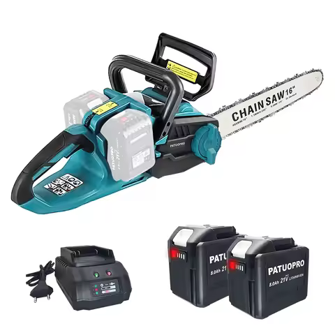 PATUOPRO 16 Inch Brushless Electric Chainsaw Cordless Woodworking Power Tools Orchard Branch Handhel