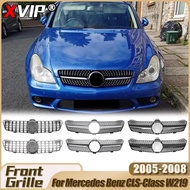 XVIP For Mercedes Benz CLS-Class W219 CLS350 CLS500 CLS550 CLS55 AMG 05-08 Diamonds Style Bumper Gri