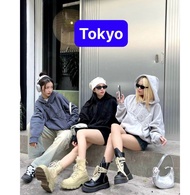 ÁO NỈ ÁO KHOÁC HOODIE BOXY THÊU ĐẮP VẢI WHOSE CAO CẤP SÀNH ĐIỆU - TOKYO FASHION
